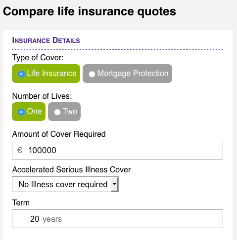 Life Insurance Chart Comparison